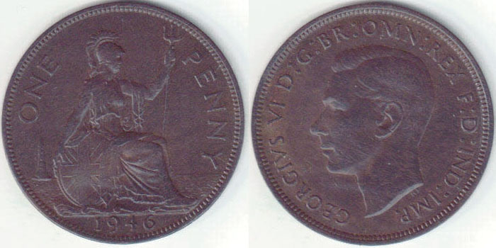 1946 Great Britain Penny A008078